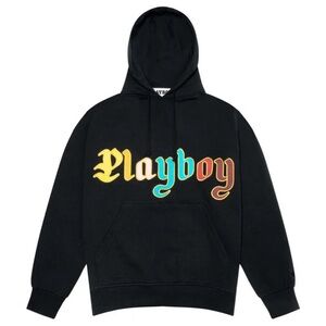 Playboy Hoodie Rainbow Font